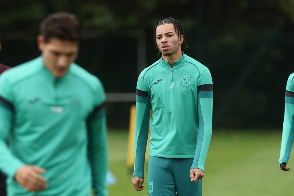 SOCCER EUROPA LEAGUE ANDERLECHT TRAINING